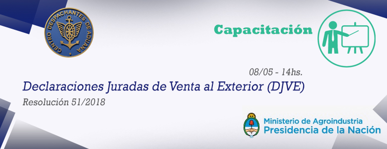 Capacitación sobre DJVE - Resolución 51/2018