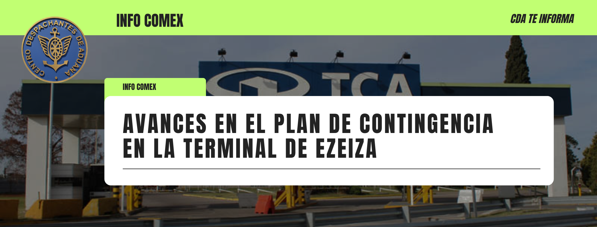 Avances en el plan de contingencia en la terminal de Ezeiza