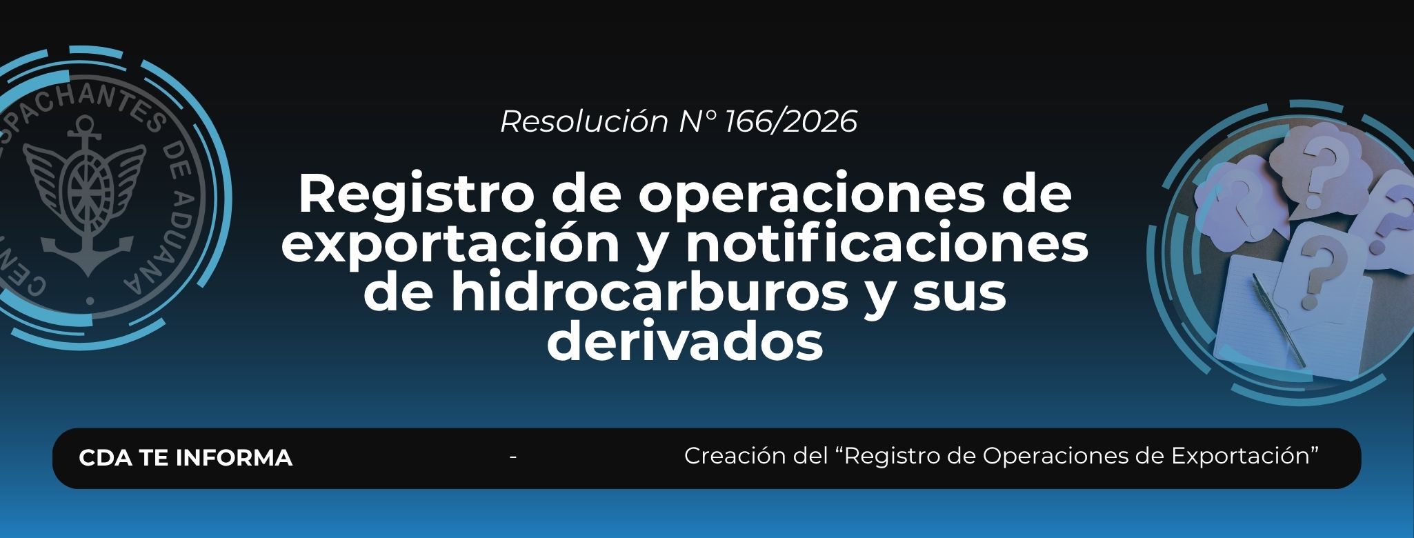 Registro de operaciones de exportación y notificaciones de hidro