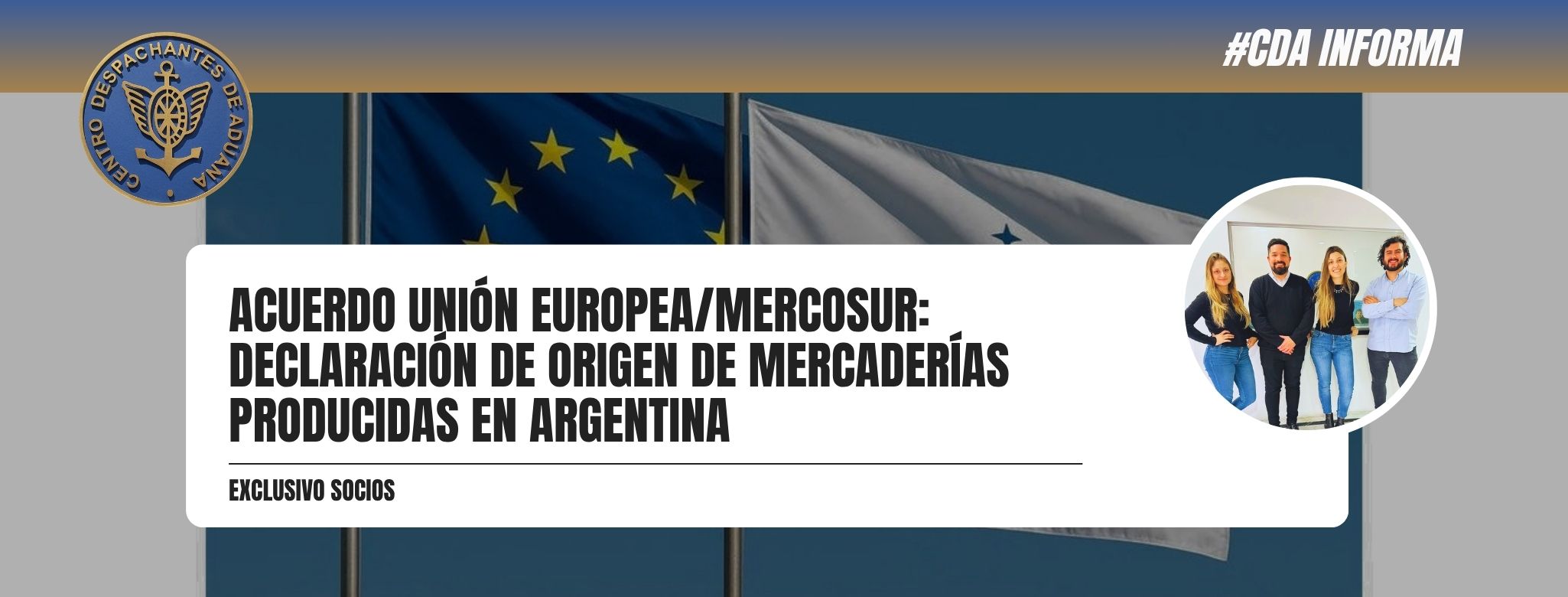ACUERDO UNIÓN EUROPEA/MERCOSUR: Declaración de Origen de mercaderías producidas en Argentina