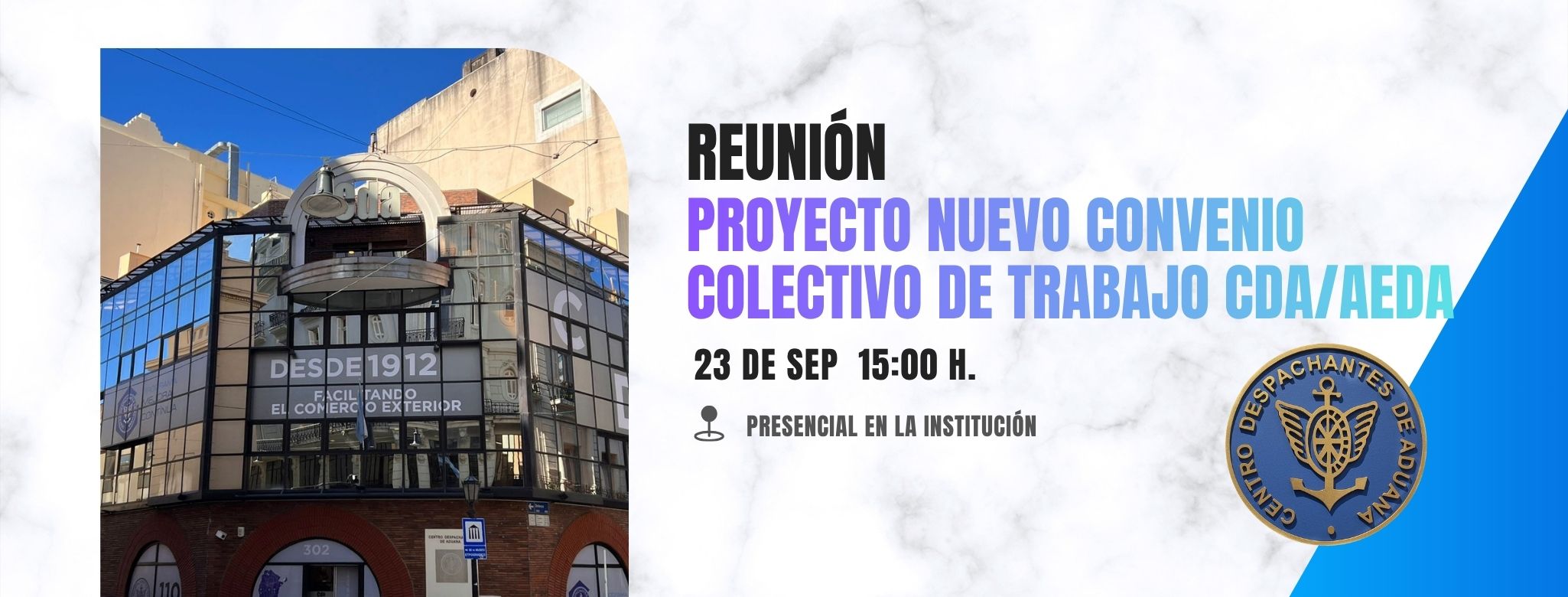 Convocatoria a reunión por el proyecto de un nuevo Convenio Cole