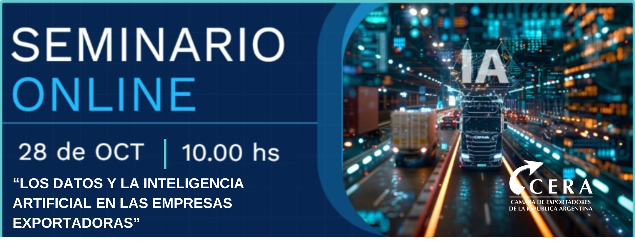 #Invitación Seminario Online: Los datos y la inteligencia artificial en las empresas exportadoras