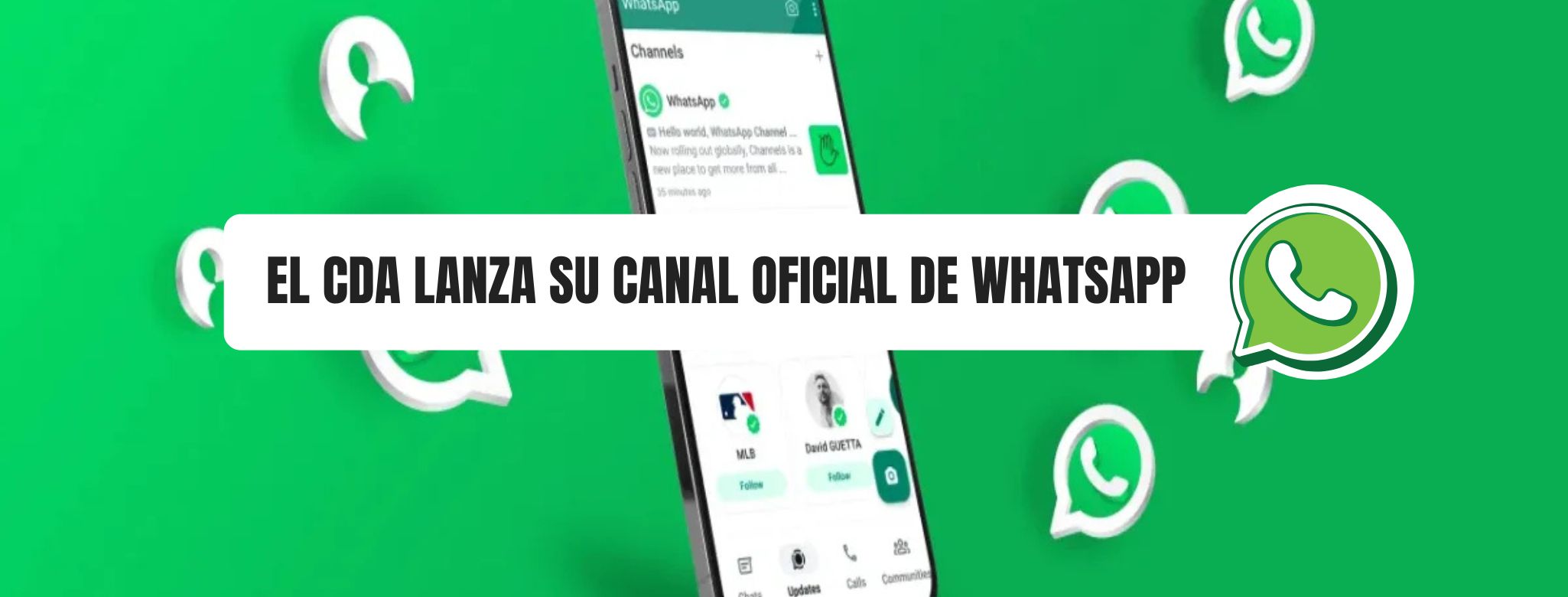 El CDA lanza su canal oficial de WhatsApp para informar a los aso