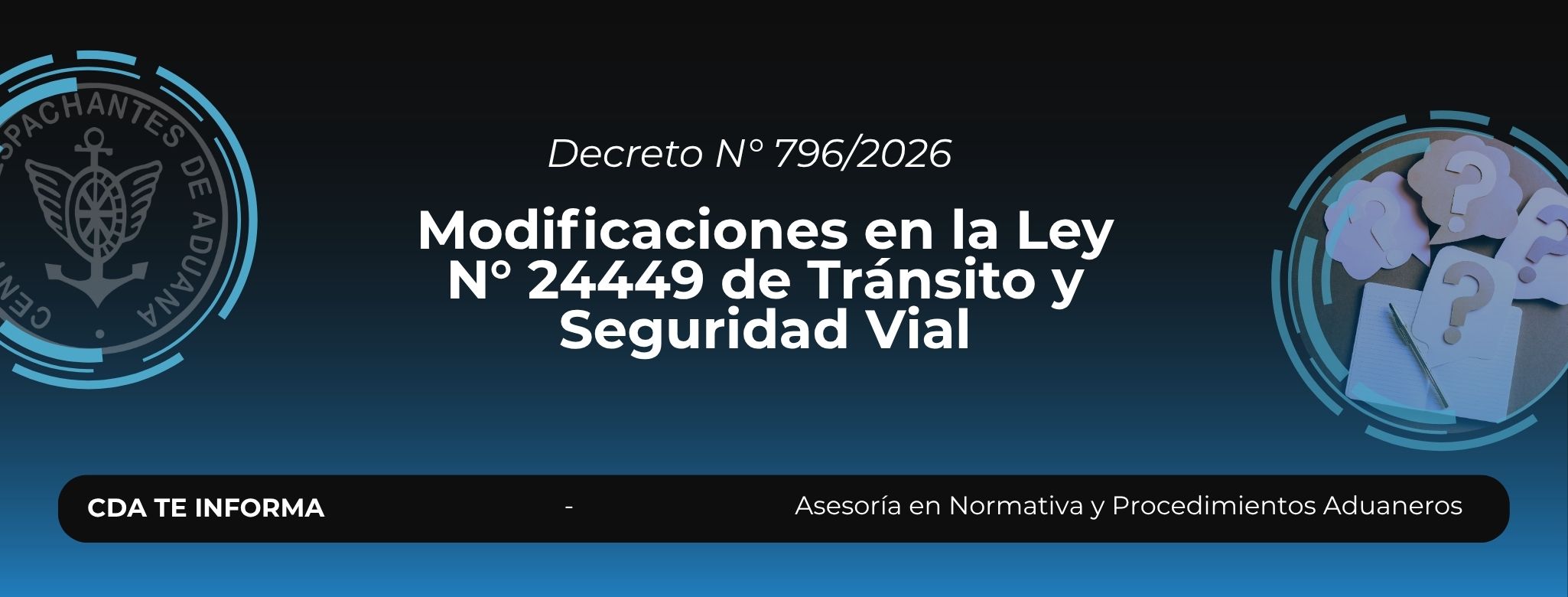 Modificaciones en la Ley N° 24449 de Tránsito y Seguridad Vial