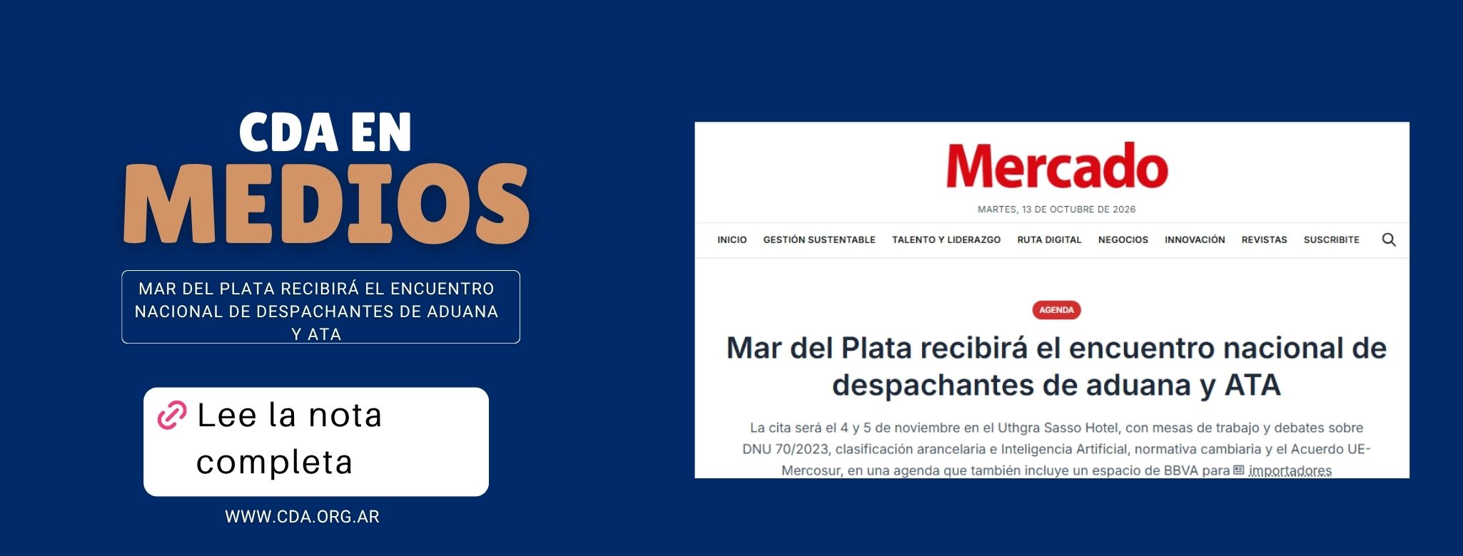 Mar del Plata recibirá el encuentro nacional de despachantes de 