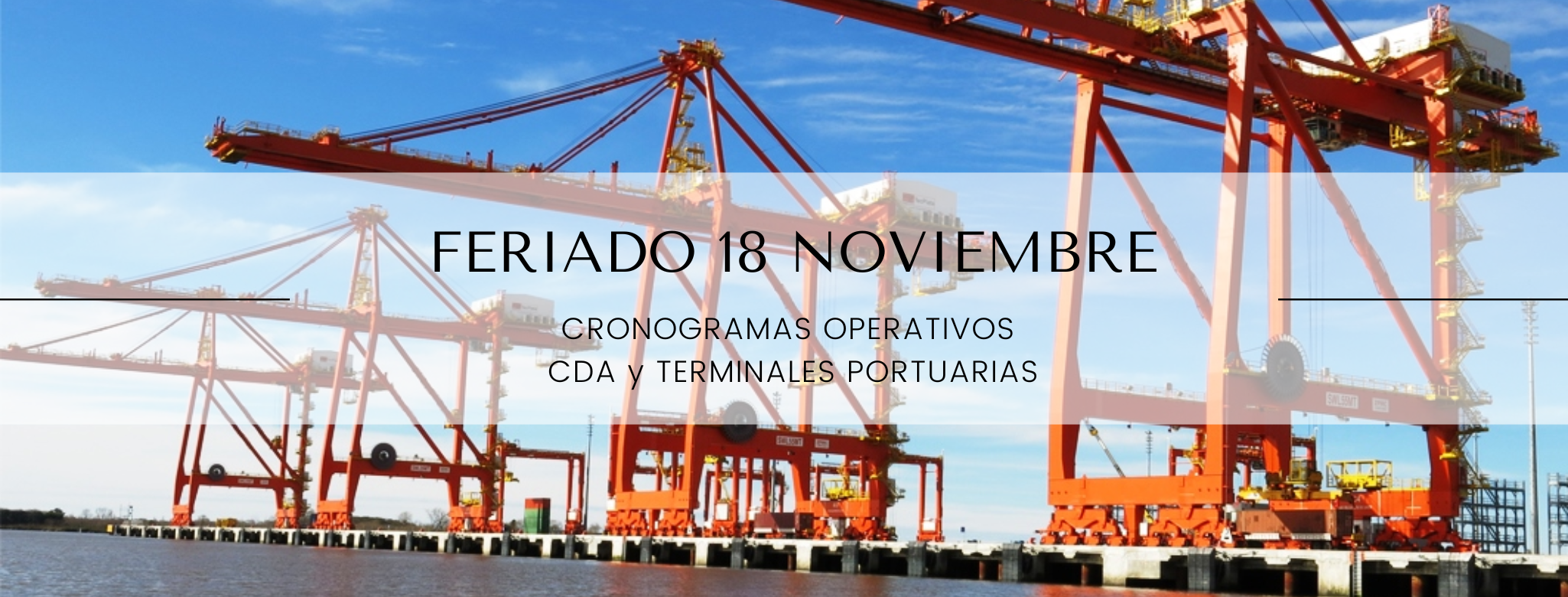 Cronogramas Operativos: Lunes 18 noviembre