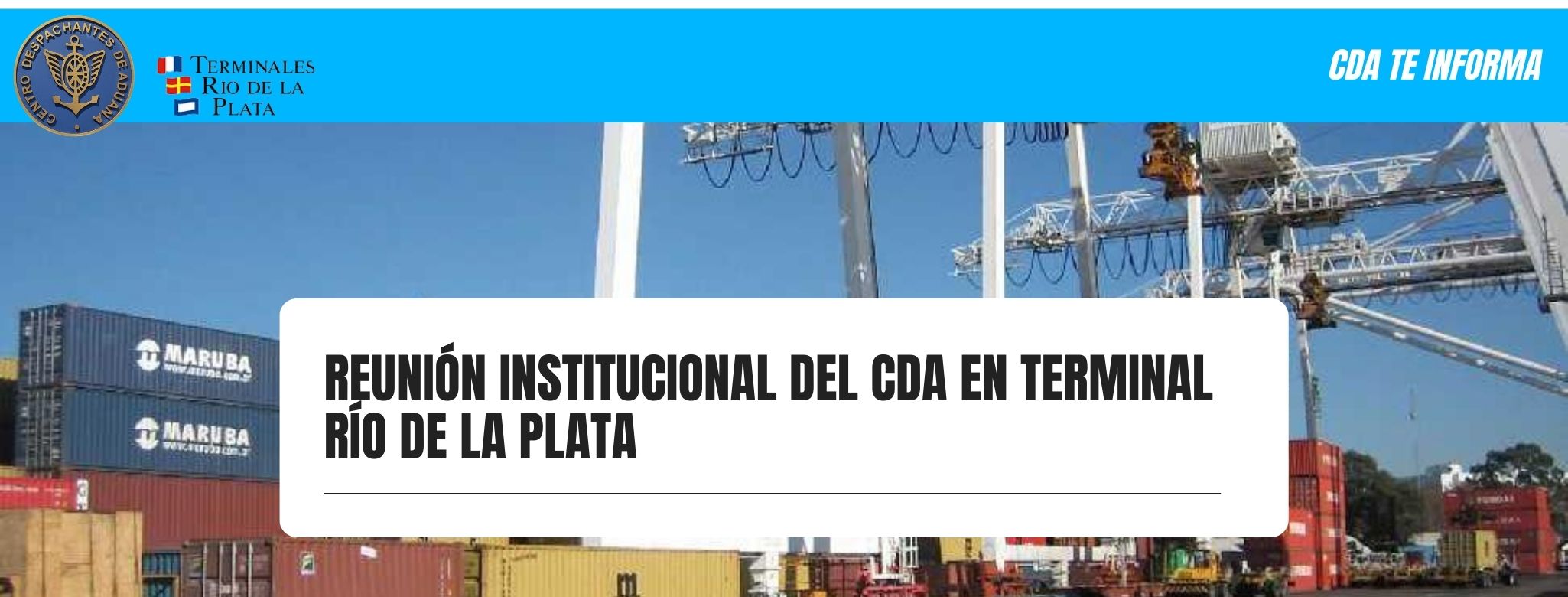 Reunión institucional del CDA en Terminal Río de la Plata
