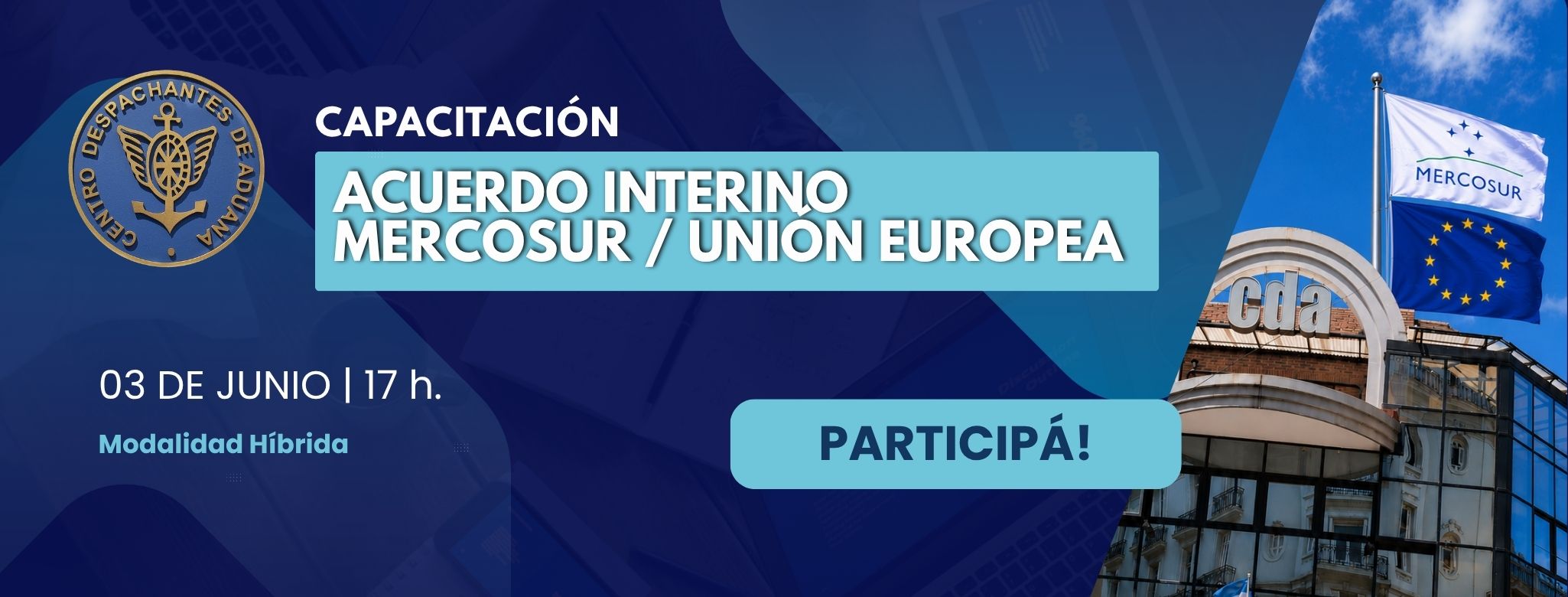  Nueva Capacitación CDA - Acuerdo interino  MERCOSUR / UNIÓN EU