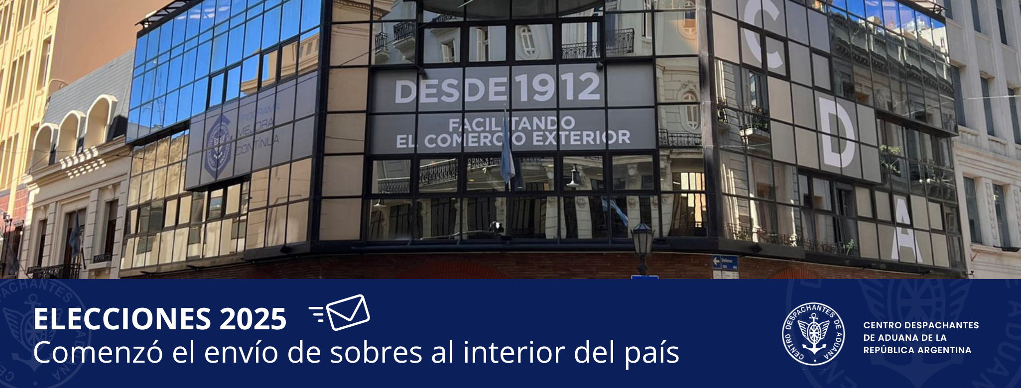 Elecciones CDA - Comenzó el envío de sobres al interior del país