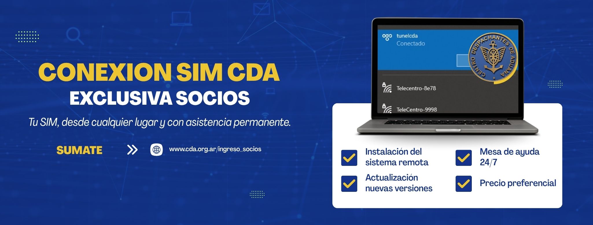 Conexión SIM CDA: accedé de forma ágil, segura y con respaldo especializado