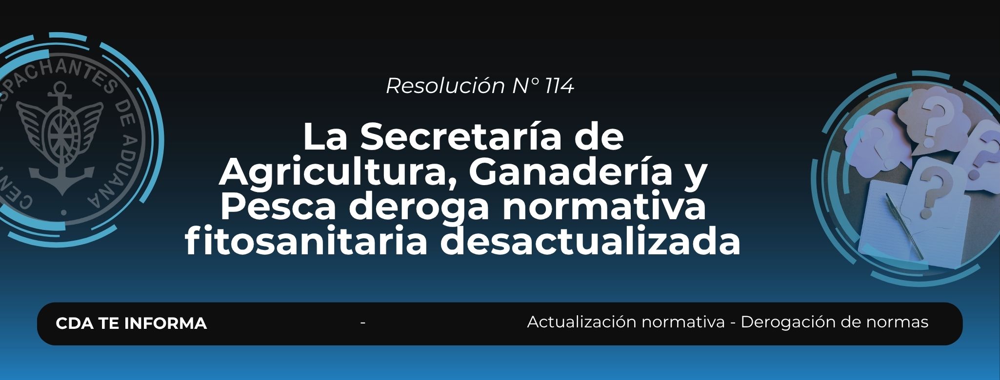 La Secretaria de Agricultura, Ganadería y Pesca deroga normativa