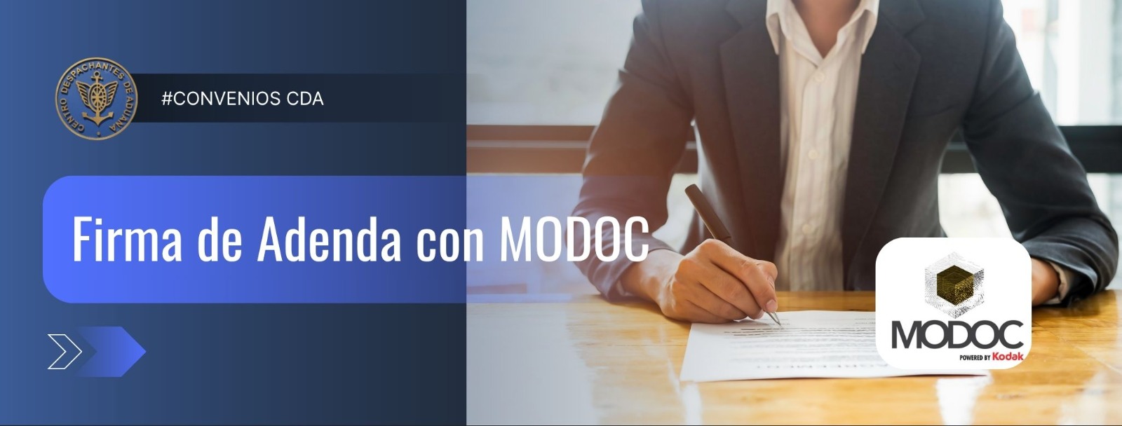 Firma de Adenda con MODOC